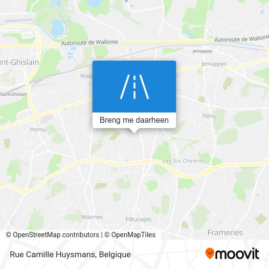 Rue Camille Huysmans kaart