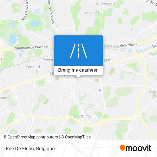 Rue De Flénu kaart