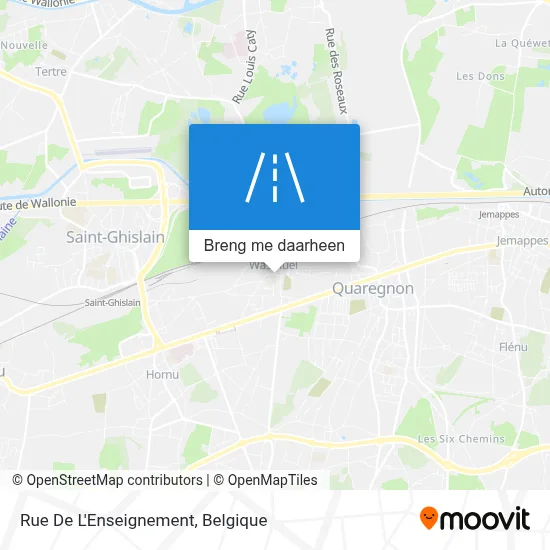 Rue De L'Enseignement kaart