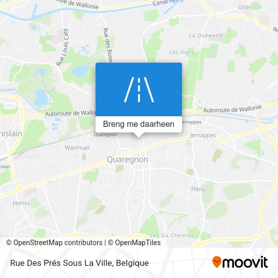 Rue Des Prés Sous La Ville kaart