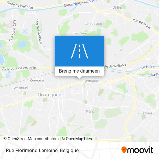 Rue Florimond Lemoine kaart