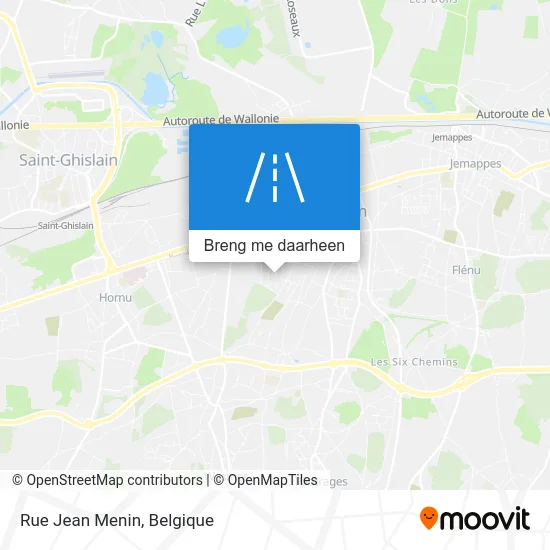 Rue Jean Menin kaart