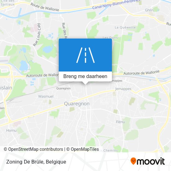 Zoning De Brûle kaart