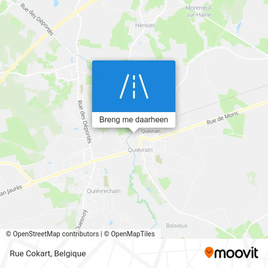 Rue Cokart kaart