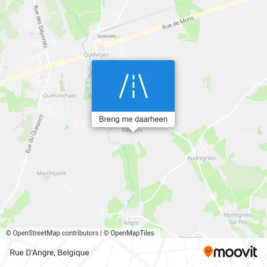 Rue D'Angre kaart
