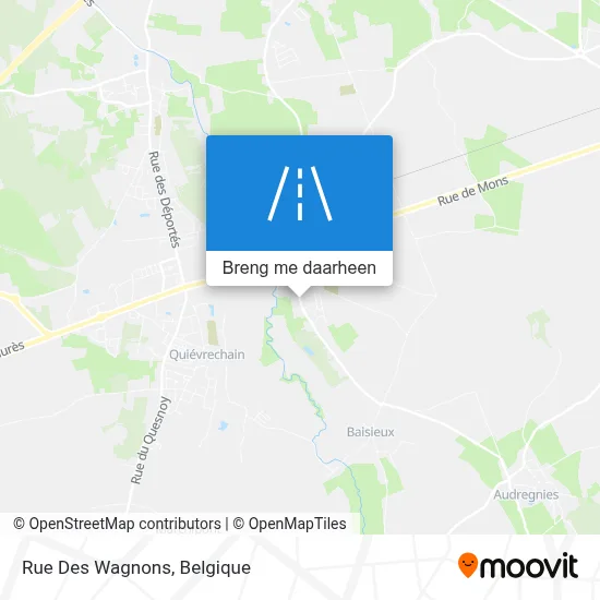 Rue Des Wagnons kaart