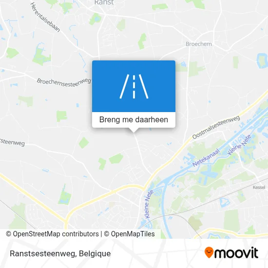 Ranstsesteenweg kaart