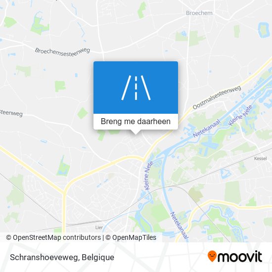 Schranshoeveweg kaart
