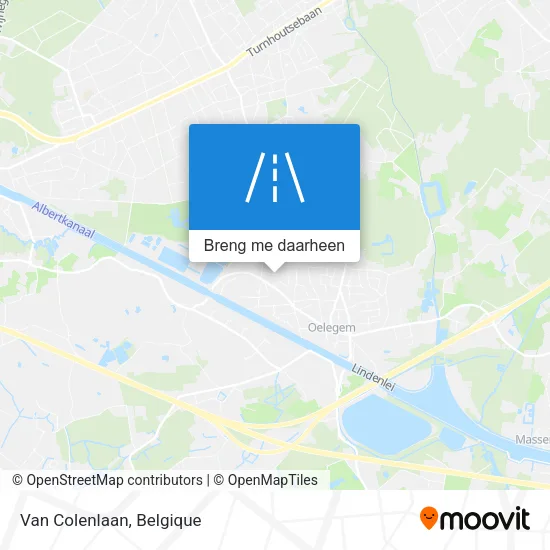 Van Colenlaan kaart
