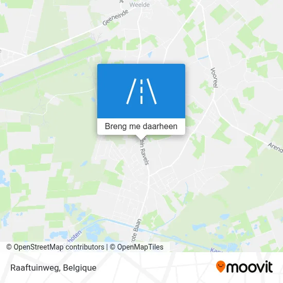 Raaftuinweg kaart