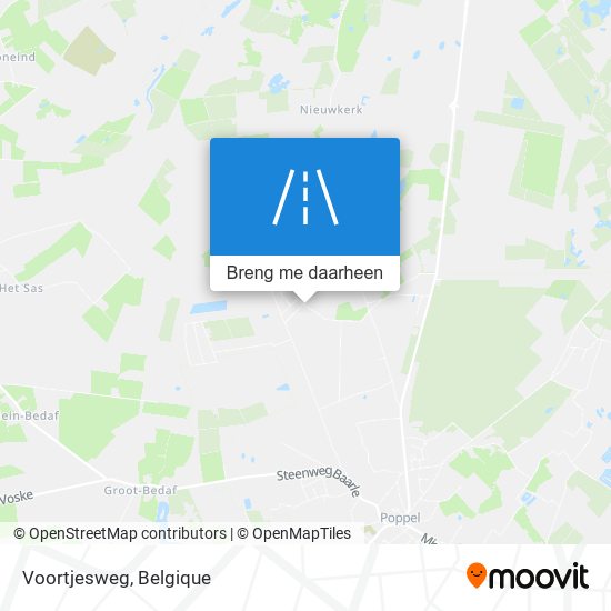 Voortjesweg kaart