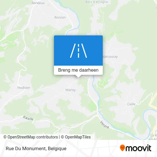 Rue Du Monument kaart