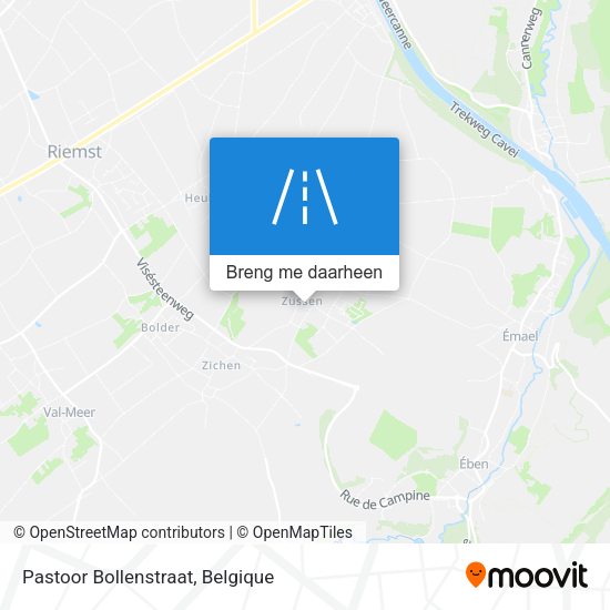 Pastoor Bollenstraat kaart