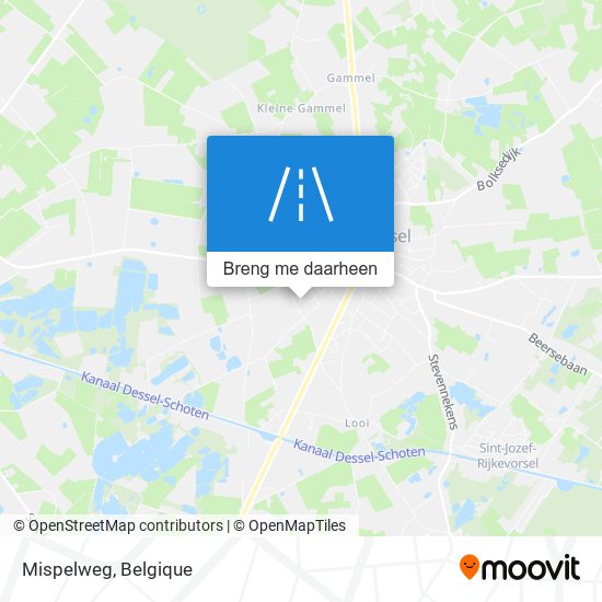 Mispelweg kaart