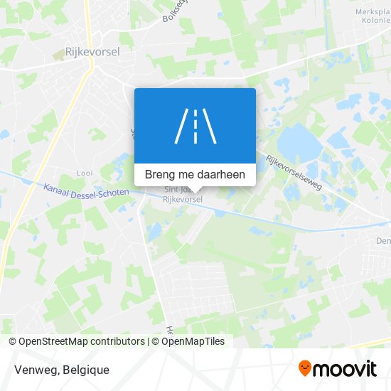 Venweg kaart