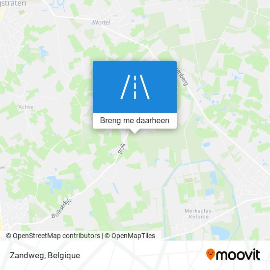 Zandweg kaart