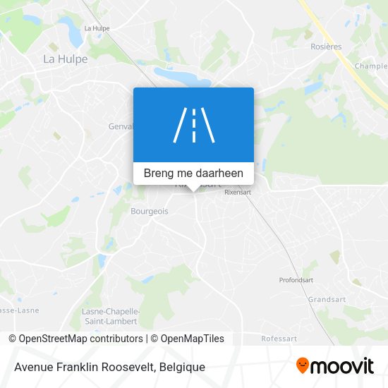 Avenue Franklin Roosevelt kaart