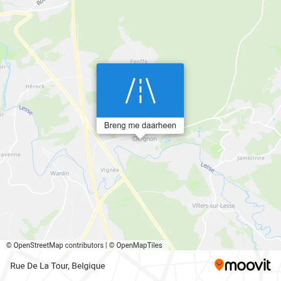 Rue De La Tour kaart