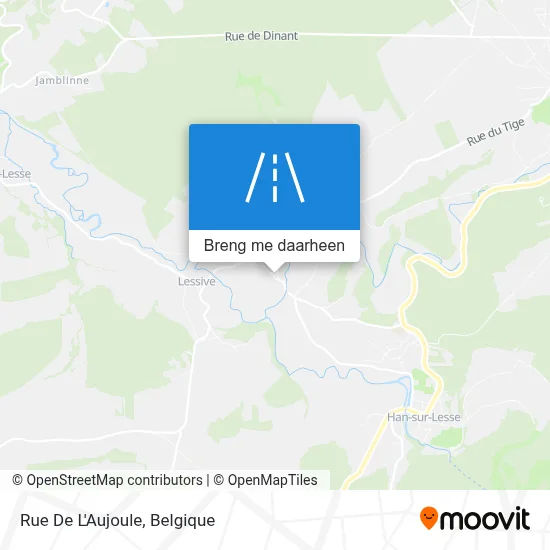 Rue De L'Aujoule kaart