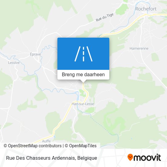 Rue Des Chasseurs Ardennais kaart