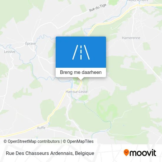 Rue Des Chasseurs Ardennais kaart