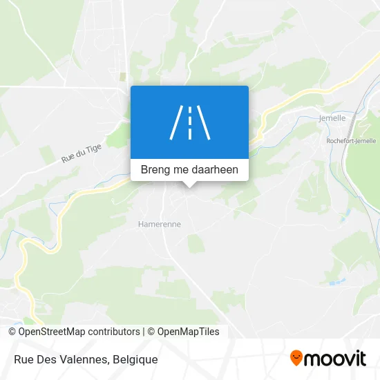 Rue Des Valennes kaart