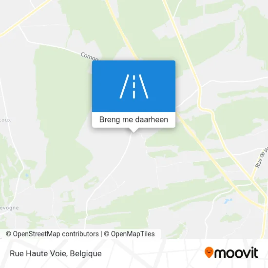 Rue Haute Voie kaart