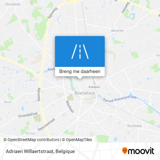 Adriaen Willaertstraat kaart
