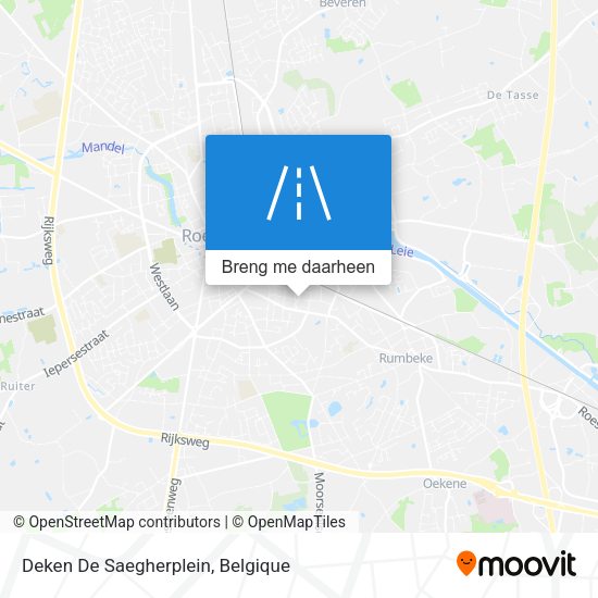 Deken De Saegherplein kaart