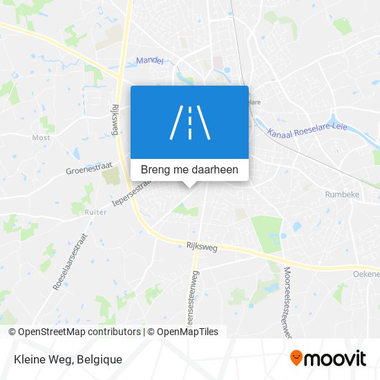 Kleine Weg kaart