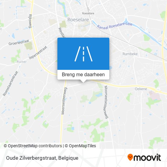 Oude Zilverbergstraat kaart