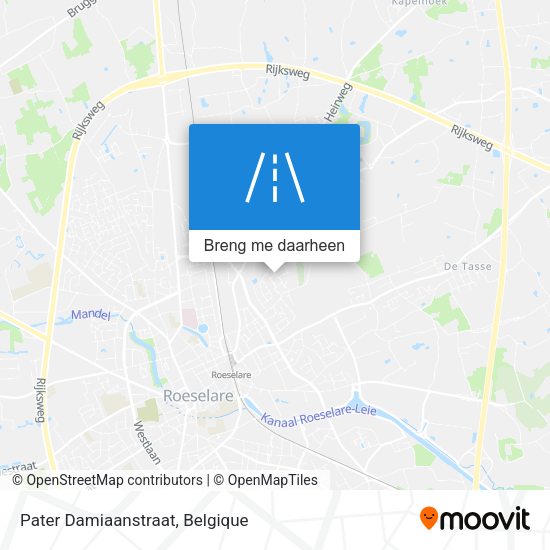 Pater Damiaanstraat kaart