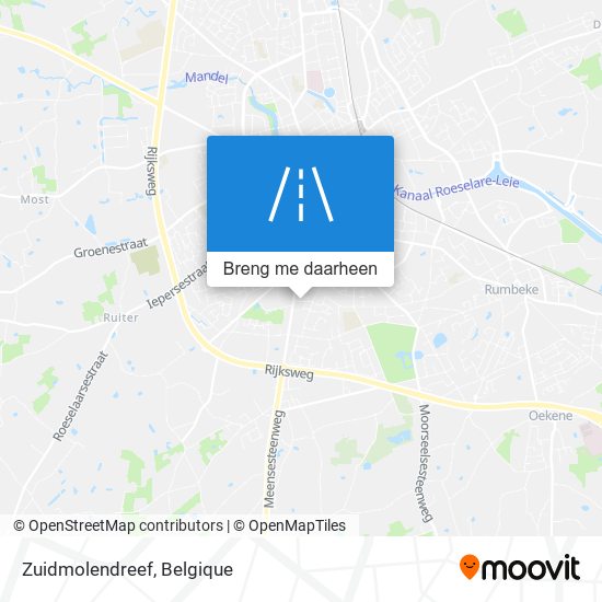 Zuidmolendreef kaart