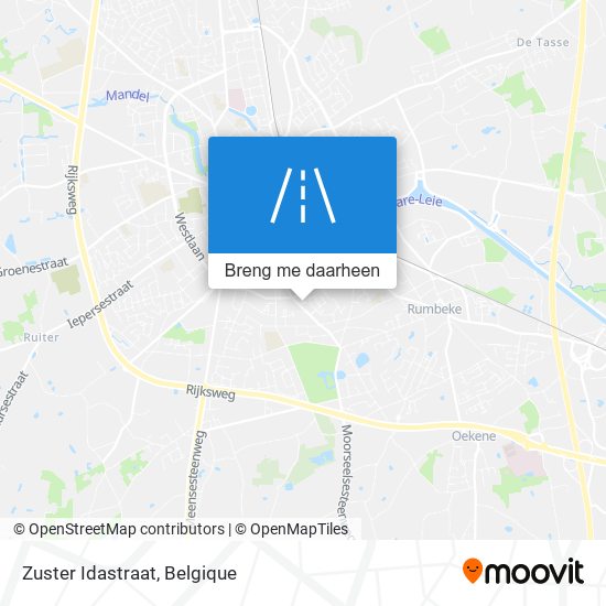 Zuster Idastraat kaart