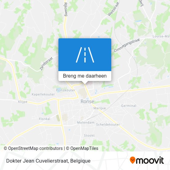 Dokter Jean Cuvelierstraat kaart