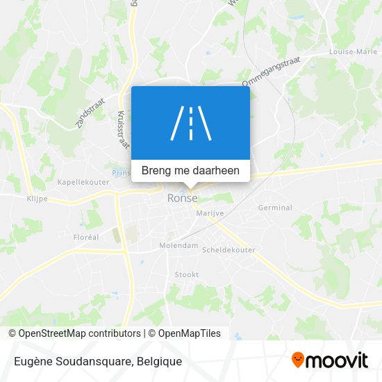 Eugène Soudansquare kaart