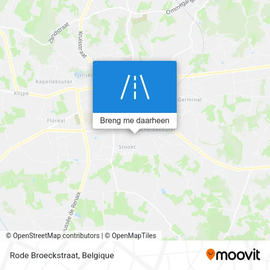 Rode Broeckstraat kaart