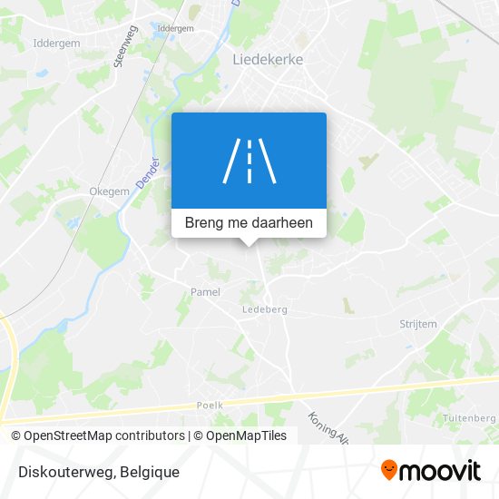 Diskouterweg kaart