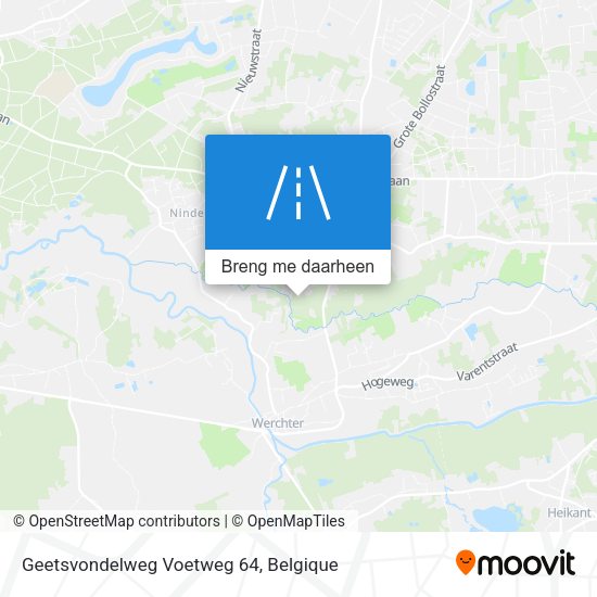 Geetsvondelweg Voetweg 64 kaart