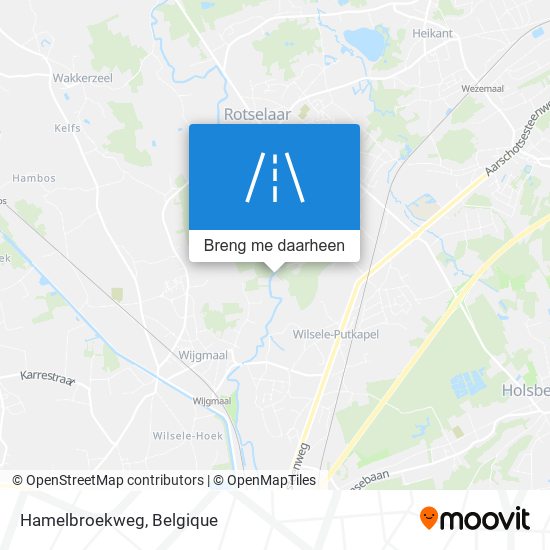 Hamelbroekweg kaart