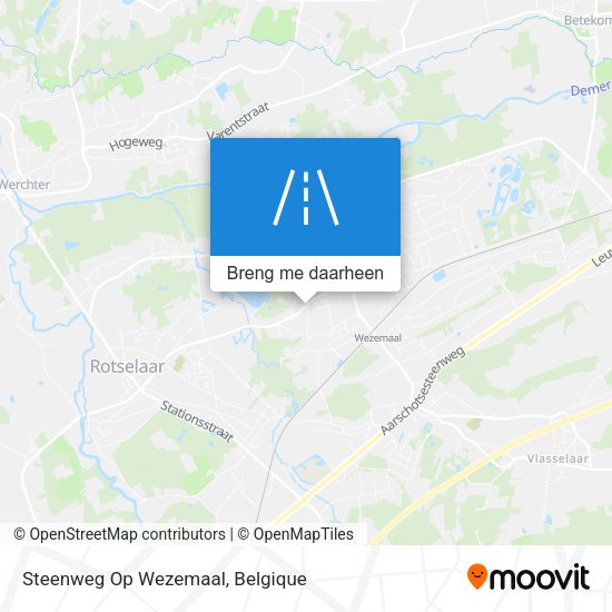 Steenweg Op Wezemaal kaart