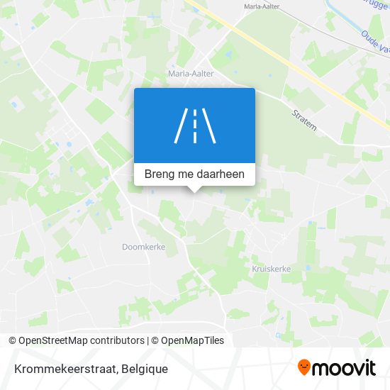 Krommekeerstraat kaart