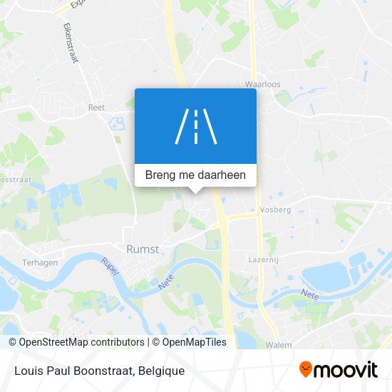 Louis Paul Boonstraat kaart