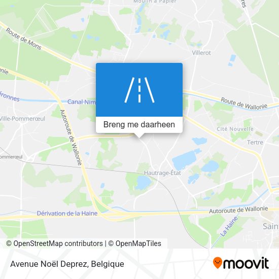 Avenue Noël Deprez kaart