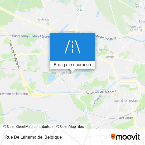 Rue De Lahamaide kaart