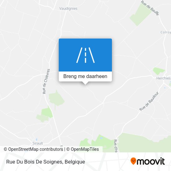 Rue Du Bois De Soignes kaart