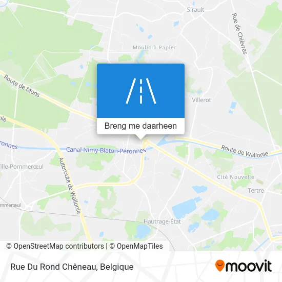 Rue Du Rond Chêneau kaart