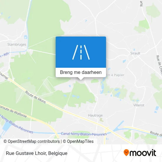 Rue Gustave Lhoir kaart