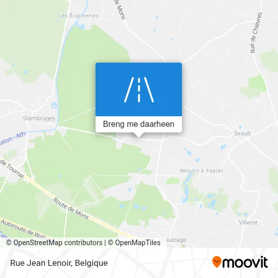 Rue Jean Lenoir kaart