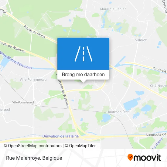 Rue Malenroye kaart